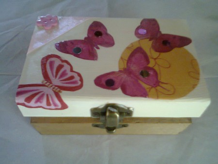 Caixa "Borboletas rosas" REF:C66