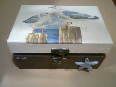 Caixa "Gaivotas no mar" REF: C76